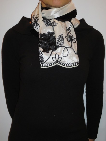 Appliqued-embroidered-floral-taffeta-and-velvet